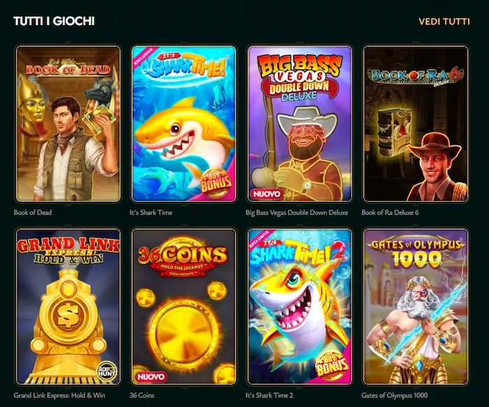 Cashed Casino Italy Giochi