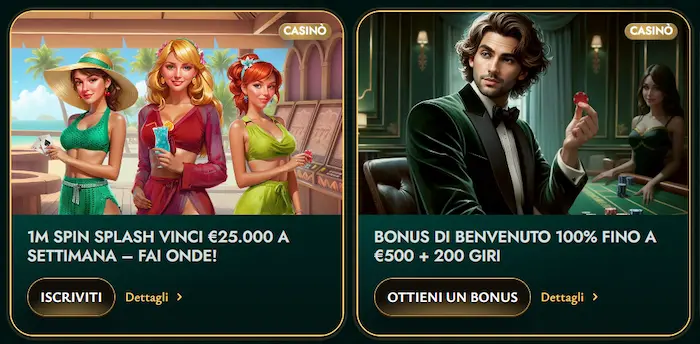 Cashed Casino Italy bonus